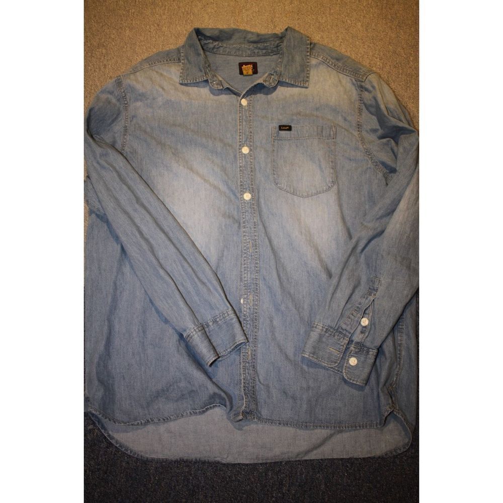 Vintage Denim Lee Button-Up - Size XL